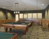 The Pool Room is among the center’s activity areas.