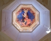 View of the cupola adorned with artwork typical of that throughout the monastery