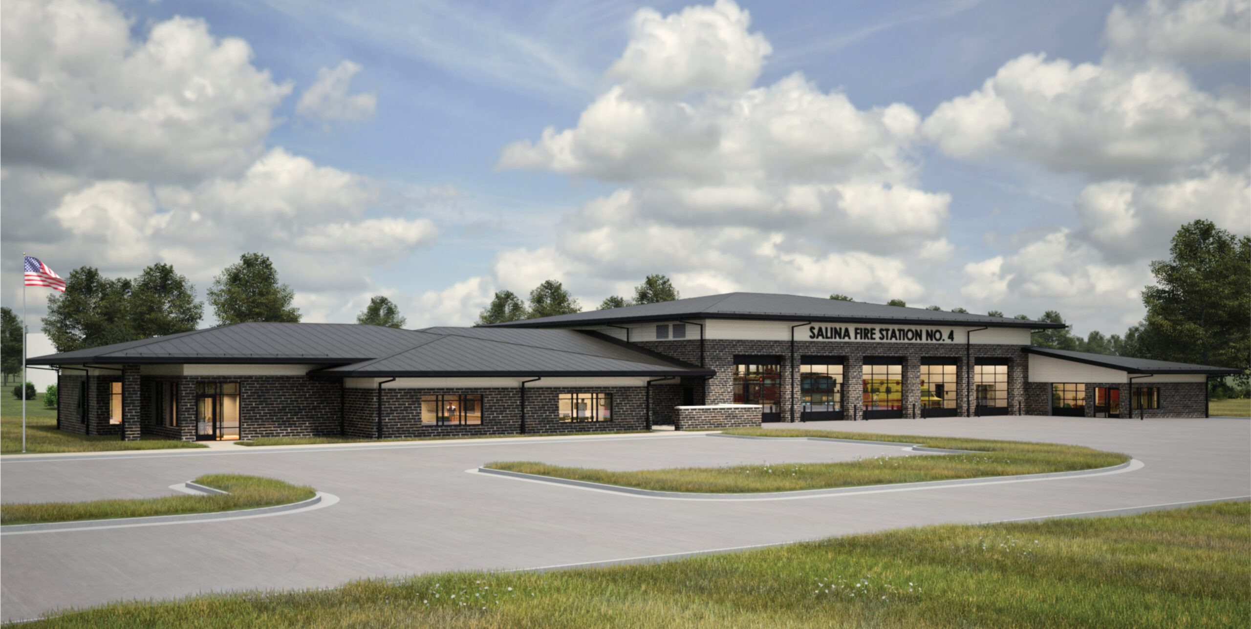 Salina Fire Station 4 designed by WSKF Architects